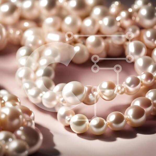 Σετ των 2 Intra Συλλεκτικό Ξύλινο Παζλ Plywood  4mm - Εκπληκτική θέα από μαργαριτάρια σε λευκό φόντο Σε Ξύλινο Κουτί - Διαστάσεις: 10x10 cm – 25 κομμάτια