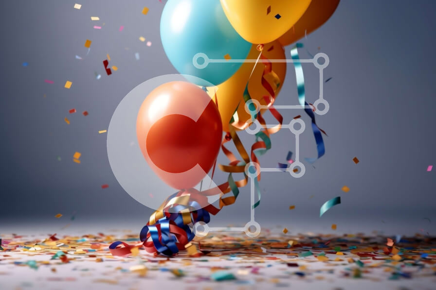 Intra Συλλεκτικό Ξύλινο Παζλ Plywood  4mm - Διασκεδαστικά και γιορτινά μπαλόνια με κομφετί Σε Ξύλινο Κουτί - Διαστάσεις Puzzle: 10x10 cm – 25 κομμάτια