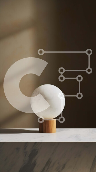 Intra Συλλεκτικό Ξύλινο Παζλ Plywood  4mm - Μοντέρνο μινιμαλιστικό δωμάτιο με λευκό μαρμάρινο επιτραπέζιο φωτιστικό σε ξύλινη βάση Σε Ξύλινο Κουτί - Διαστάσεις Puzzle: 10x10 cm – 25 κομμάτια