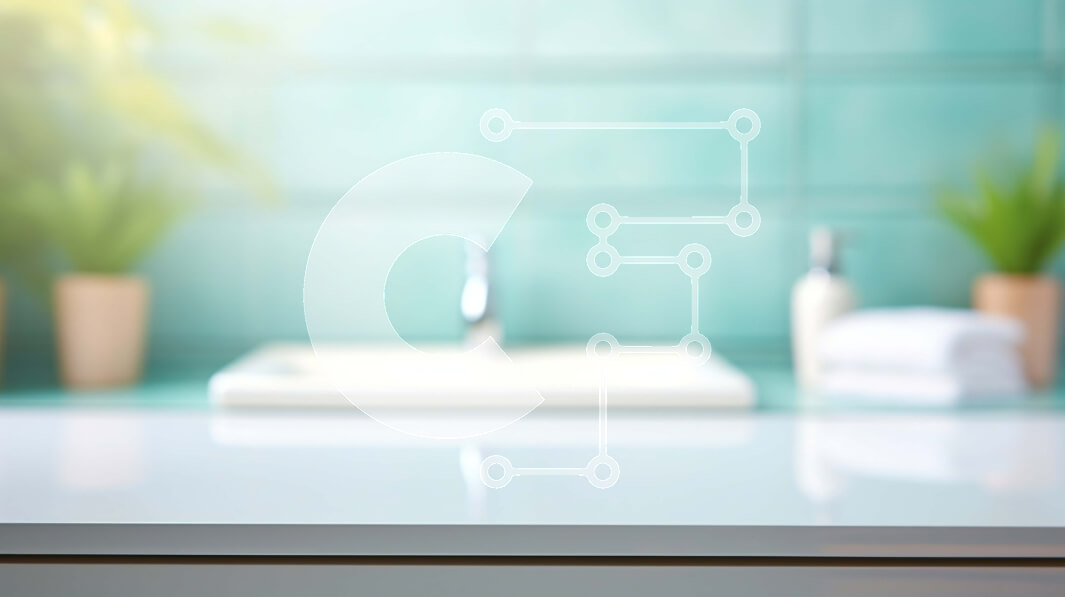 Intra Συλλεκτικό Ξύλινο Παζλ Plywood  4mm - Μπάνιο με λευκό νιπτήρα και πράσινο πλακάκι τοίχο Σε Ξύλινο Κουτί - Διαστάσεις Puzzle: 10x10 cm – 25 κομμάτια