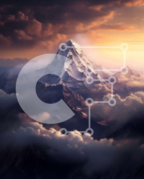 Intra Συλλεκτικό Ξύλινο Παζλ Plywood  4mm - Εκπληκτικό ορεινό τοπίο με ηλιοβασίλεμα και σύννεφα Σε Ξύλινο Κουτί - Διαστάσεις: 10x10 cm – 25 κομμάτια