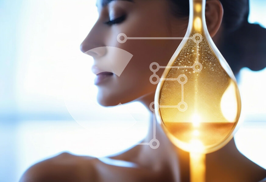 Intra Συλλεκτικό Ξύλινο Παζλ Plywood  4mm - Γυναίκα που χρησιμοποιεί σταγόνα λαδιού για περιποίηση και ομορφιά Σε Ξύλινο Κουτί - Διαστάσεις Puzzle: 10x10 cm – 25 κομμάτια