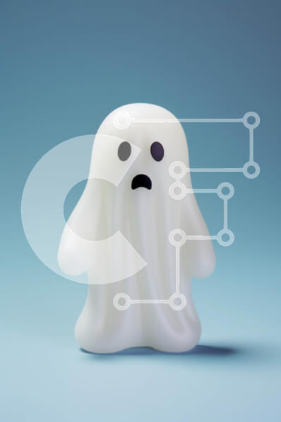 Intra Συλλεκτικό Ξύλινο Παζλ Plywood  4mm - Θλιμμένο και μπερδεμένο ειδώλιο φαντασμάτων σε μπλε επιφάνεια Σε Ξύλινο Κουτί - Διαστάσεις Puzzle: 10x10 cm – 25 κομμάτια