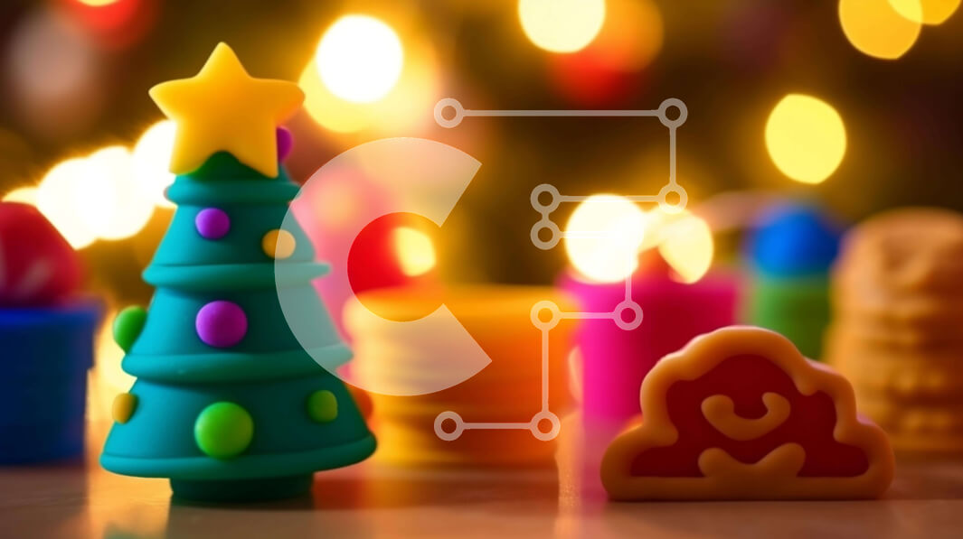 Intra Συλλεκτικό Ξύλινο Παζλ Plywood  4mm - Πολύχρωμα παιχνίδια Χριστουγεννιάτικα δέντρα και διακοσμήσεις Σε Ξύλινο Κουτί - Διαστάσεις Puzzle: 10x10 cm – 25 κομμάτια