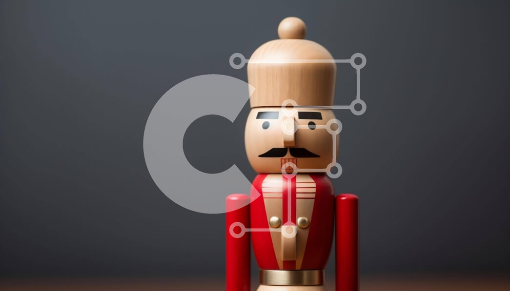 Intra Συλλεκτικό Ξύλινο Παζλ Plywood  4mm - Ξύλινο παιχνίδι καρυοθραύστη σε ένα τραπέζι Σε Ξύλινο Κουτί - Διαστάσεις: 10x10 cm – 25 κομμάτια