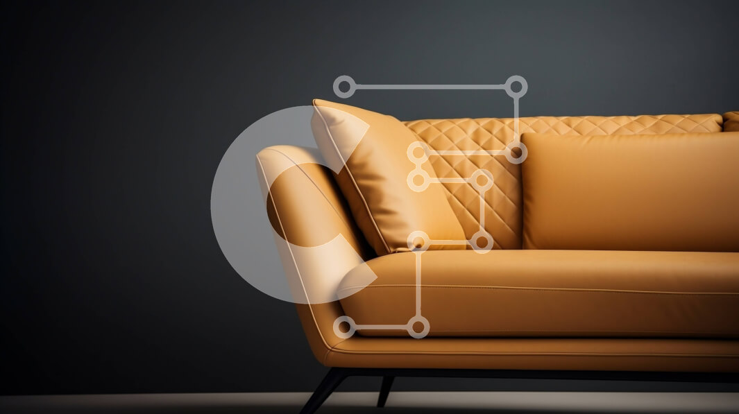 Intra Συλλεκτικό Ξύλινο Παζλ Plywood  4mm - Μοντέρνος δερμάτινος καναπές σε σκούρο καφέ με μινιμαλιστικό σχέδιο Σε Ξύλινο Κουτί - Διαστάσεις Puzzle: 10x10 cm – 25 κομμάτια