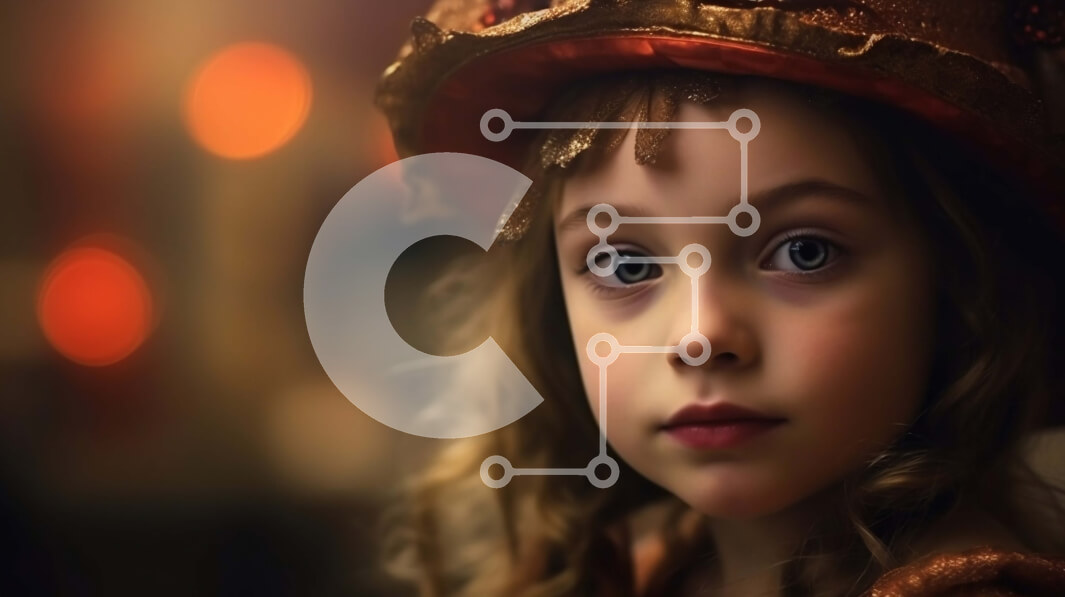 Intra Συλλεκτικό Ξύλινο Παζλ Plywood  4mm - Όμορφο πορτρέτο ενός νεαρού κοριτσιού με ένα φανταχτερό καπέλο Σε Ξύλινο Κουτί - Διαστάσεις Puzzle: 10x10 cm – 25 κομμάτια