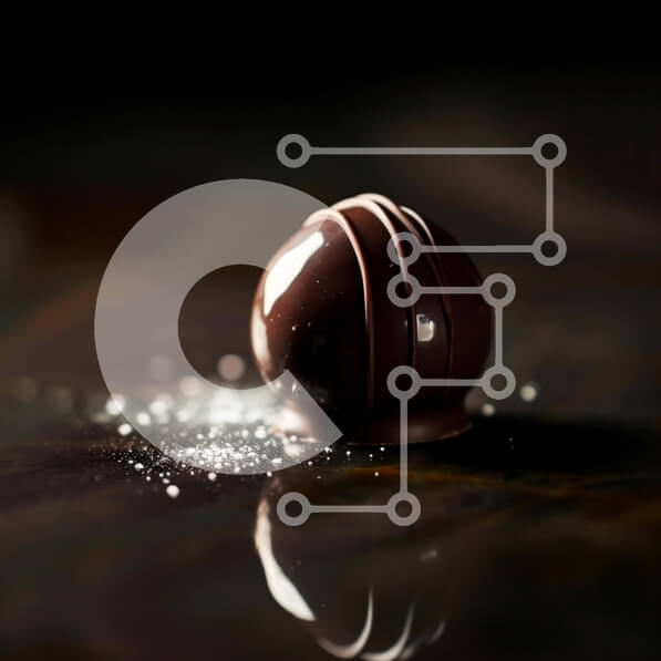 Σετ των 2 Intra Συλλεκτικό Ξύλινο Παζλ Plywood  4mm - Μπάλα σοκολάτας με ζάχαρη άχνη Σε Ξύλινο Κουτί - Διαστάσεις: 10x10 cm – 25 κομμάτια