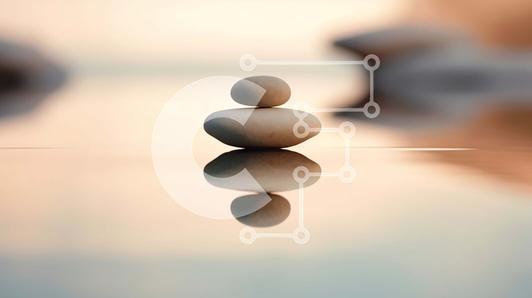 Intra Συλλεκτικό Ξύλινο Παζλ Plywood  4mm - Όμορφη εικόνα της εξισορρόπησης βράχου στο νερό Σε Ξύλινο Κουτί - Διαστάσεις: 10x10 cm – 25 κομμάτια