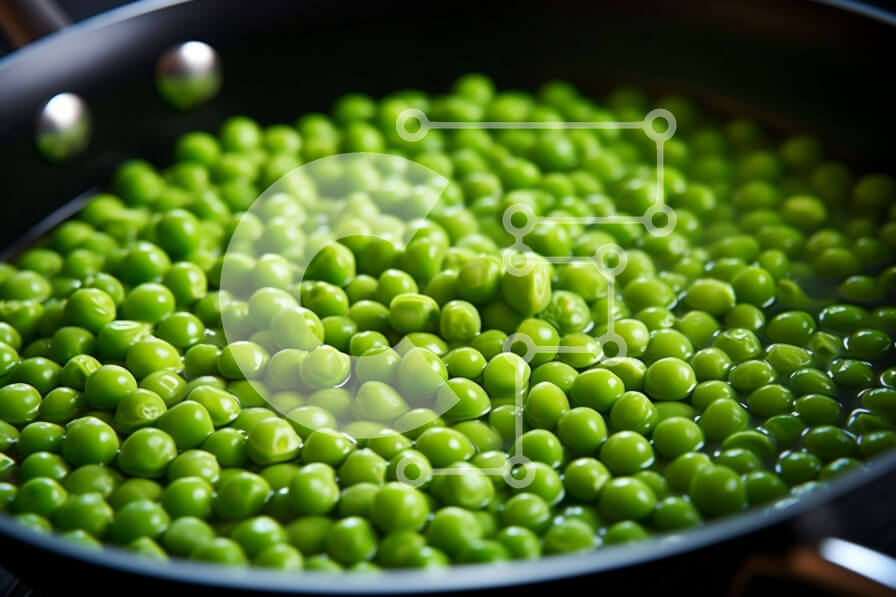 Σετ των 2 Intra Συλλεκτικό Ξύλινο Παζλ Plywood  4mm - Γλάστρα με πράσινα μπιζέλια Σε Ξύλινο Κουτί - Διαστάσεις: 10x10 cm – 25 κομμάτια