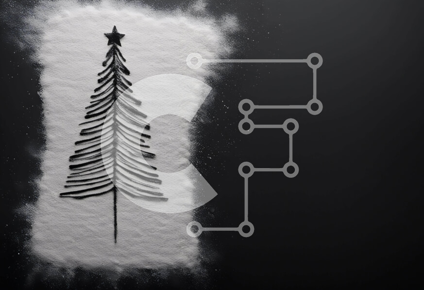 Intra Συλλεκτικό Ξύλινο Παζλ Plywood  4mm - Χιονισμένο χριστουγεννιάτικο δέντρο από ζάχαρη άχνη Σε Ξύλινο Κουτί - Διαστάσεις: 10x10 cm – 25 κομμάτια