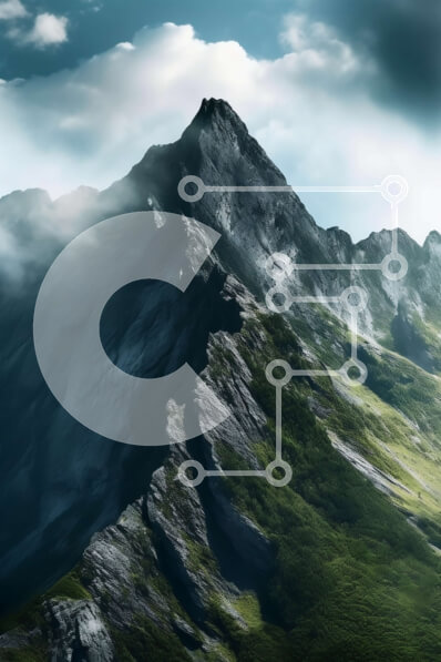 Σετ των 2 Intra Συλλεκτικό Ξύλινο Παζλ Plywood  4mm - Όμορφη εικόνα μιας γραφικής οροσειράς με σύννεφα στο φόντο Σε Ξύλινο Κουτί - Διαστάσεις: 10x10 cm – 25 κομμάτια