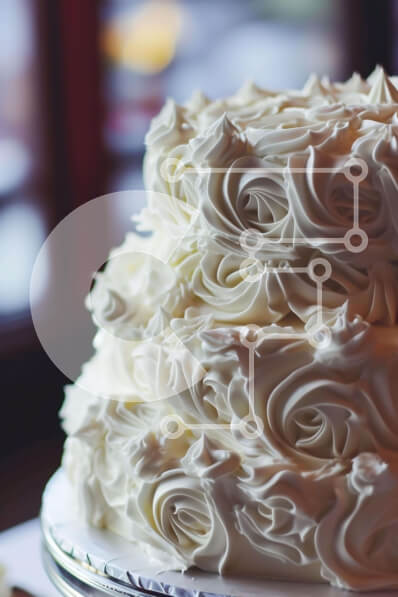 Σετ των 2 Intra Συλλεκτικό Ξύλινο Παζλ Plywood  4mm - Κομψή τούρτα τριών επιπέδων με λουλουδάτα διακοσμητικά Σε Ξύλινο Κουτί - Διαστάσεις: 10x10 cm – 25 κομμάτια