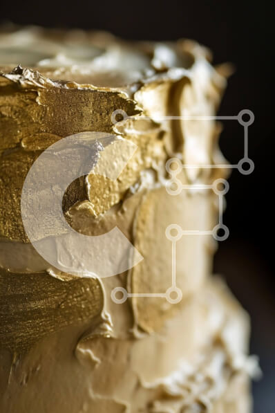 Σετ των 2 Intra Συλλεκτικό Ξύλινο Παζλ Plywood  4mm - Gold Frosted Τριώροφη Τούρτα για Ειδικές Περιστάσεις Σε Ξύλινο Κουτί - Διαστάσεις: 10x10 cm – 25 κομμάτια