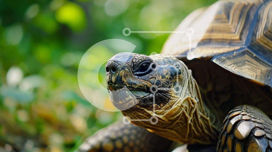 Intra Συλλεκτικό Ξύλινο Παζλ Plywood  4mm - Μεγάλη χελώνα σε εξωτερικούς χώρους Σε Ξύλινο Κουτί - Διαστάσεις: 10x10 cm – 25 κομμάτια