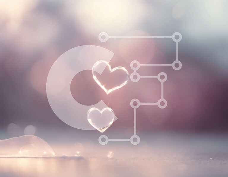 Intra Συλλεκτικό Ξύλινο Παζλ Plywood  4mm - Δύο καρδιές από φως σε θολό φόντο Σε Ξύλινο Κουτί - Διαστάσεις Puzzle: 10x10 cm – 25 κομμάτια