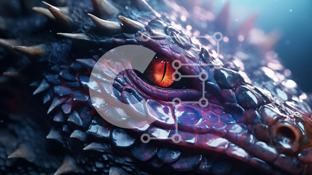 Σετ των 2 Intra Συλλεκτικό Ξύλινο Παζλ Plywood  4mm - Κοντινό πλάνο απειλητικός δράκος Σε Ξύλινο Κουτί - Διαστάσεις: 10x10 cm – 25 κομμάτια