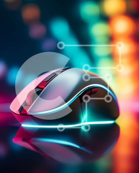 Intra Συλλεκτικό Ξύλινο Παζλ Plywood  4mm - Κομψό και μοντέρνο ποντίκι παιχνιδιού με πολύχρωμο φωτισμό Σε Ξύλινο Κουτί - Διαστάσεις Puzzle: 10x10 cm – 25 κομμάτια