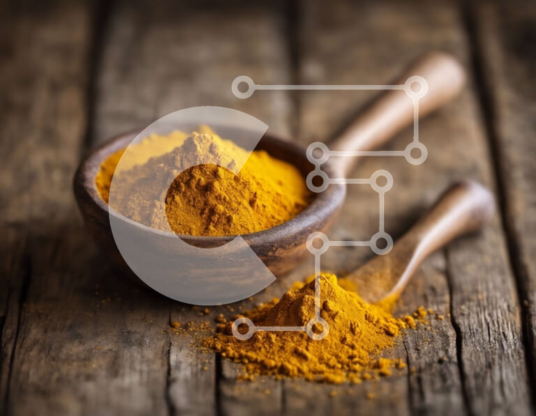 Σετ των 2 Intra Συλλεκτικό Ξύλινο Παζλ Plywood  4mm - Ξύλινο κουτάλι με κουρκουμά σε σκόνη Σε Ξύλινο Κουτί - Διαστάσεις: 10x10 cm – 25 κομμάτια