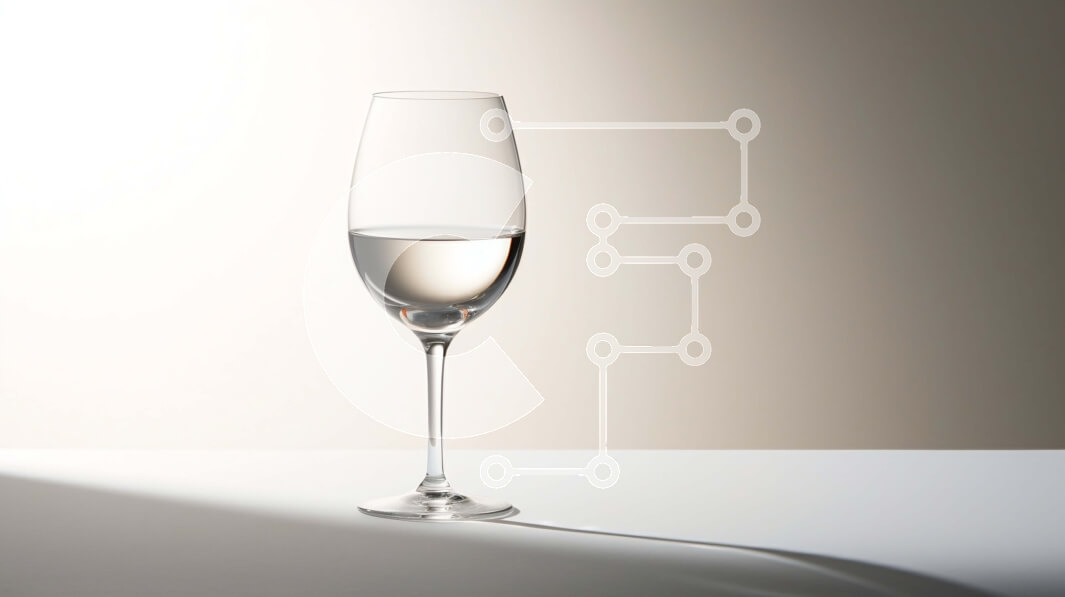 Σετ των 2 Intra Συλλεκτικό Ξύλινο Παζλ Plywood  4mm - Κομψό λευκό ποτήρι κρασιού σε μινιμαλιστικό τραπέζι Σε Ξύλινο Κουτί - Διαστάσεις: 10x10 cm – 25 κομμάτια