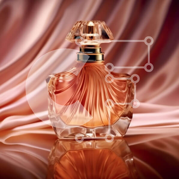 Σετ των 2 Intra Συλλεκτικό Ξύλινο Παζλ Plywood  4mm - Κομψό μπουκάλι αρώματος σε μια γυαλιστερή επιφάνεια - δωρεάν φωτογραφία Σε Ξύλινο Κουτί - Διαστάσεις: 10x10 cm – 25 κομμάτια