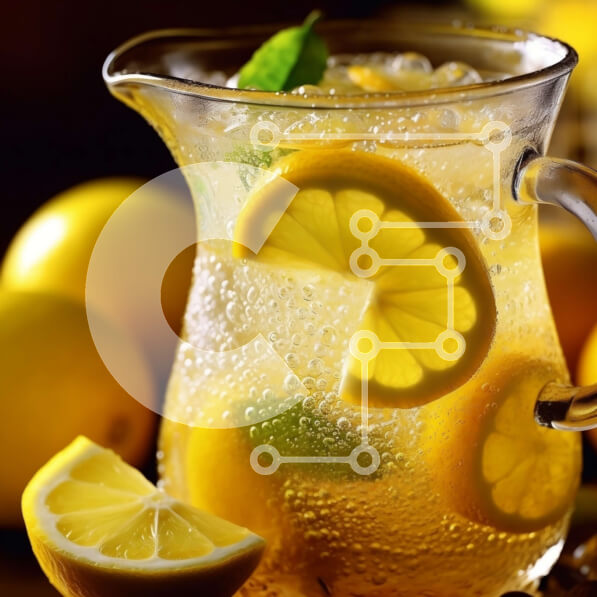 Σετ των 2 Intra Συλλεκτικό Ξύλινο Παζλ Plywood  4mm - Ξεδιψάστε με μια κανάτα φρέσκιας λεμονάδας Σε Ξύλινο Κουτί - Διαστάσεις: 10x10 cm – 25 κομμάτια