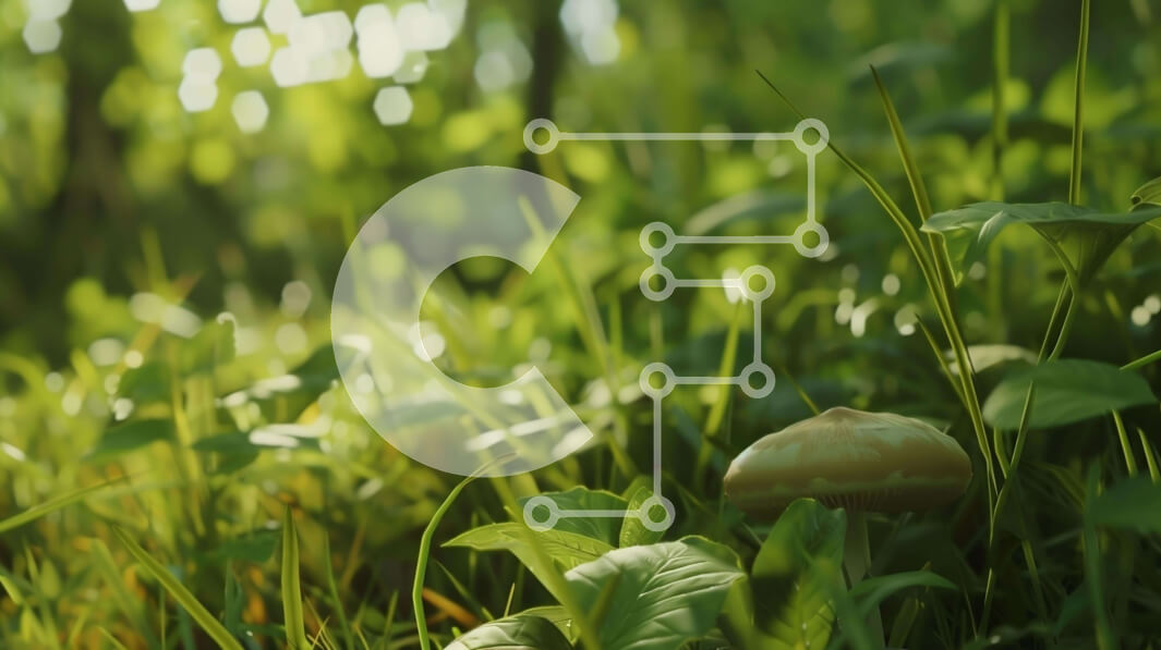 Intra Συλλεκτικό Ξύλινο Παζλ Plywood  4mm - Μανιτάρι στο καταπράσινο γρασίδι Σε Ξύλινο Κουτί - Διαστάσεις: 10x10 cm – 25 κομμάτια