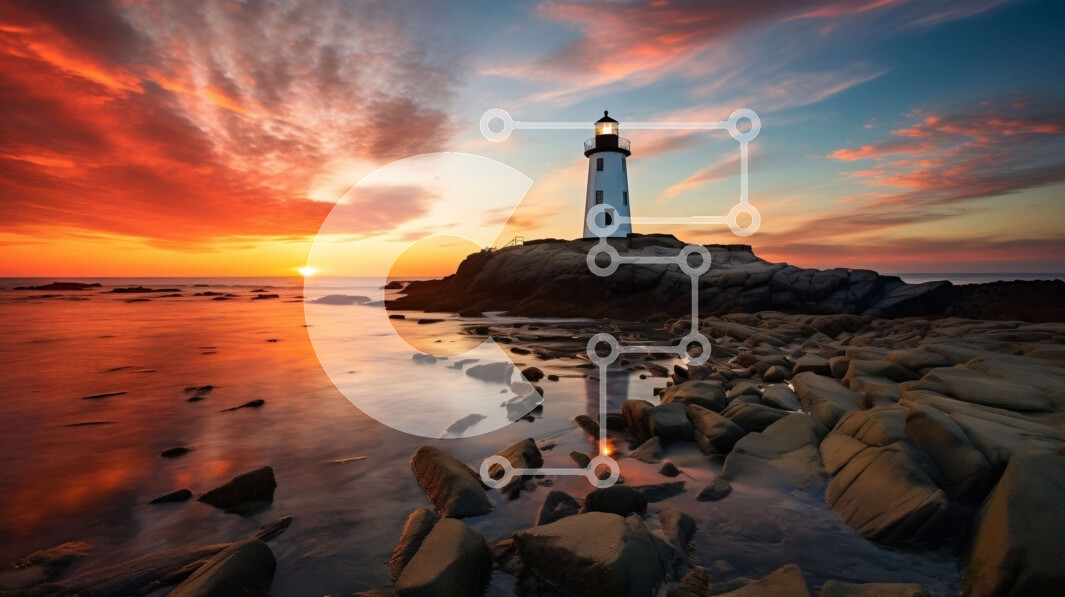 Intra Συλλεκτικό Ξύλινο Παζλ Plywood  4mm - Όμορφη εικόνα ηλιοβασιλέματος με φάρο στη βραχώδη ακτή Σε Ξύλινο Κουτί - Διαστάσεις: 10x10 cm – 25 κομμάτια