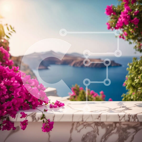 Intra Συλλεκτικό Ξύλινο Παζλ Plywood  4mm - Γραφική παράκτια περιοχή με βουνά και καταγάλανο ουρανό Σε Ξύλινο Κουτί - Διαστάσεις: 10x10 cm – 25 κομμάτια