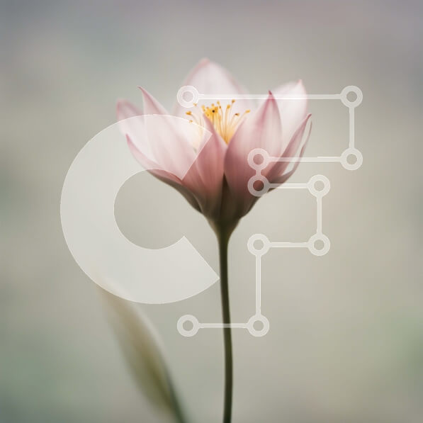 Intra Συλλεκτικό Ξύλινο Παζλ Plywood  4mm - Όμορφη εικόνα ενός ροζ λουλουδιού με μακρύ μίσχο και πέταλα Σε Ξύλινο Κουτί - Διαστάσεις: 10x10 cm – 25 κομμάτια