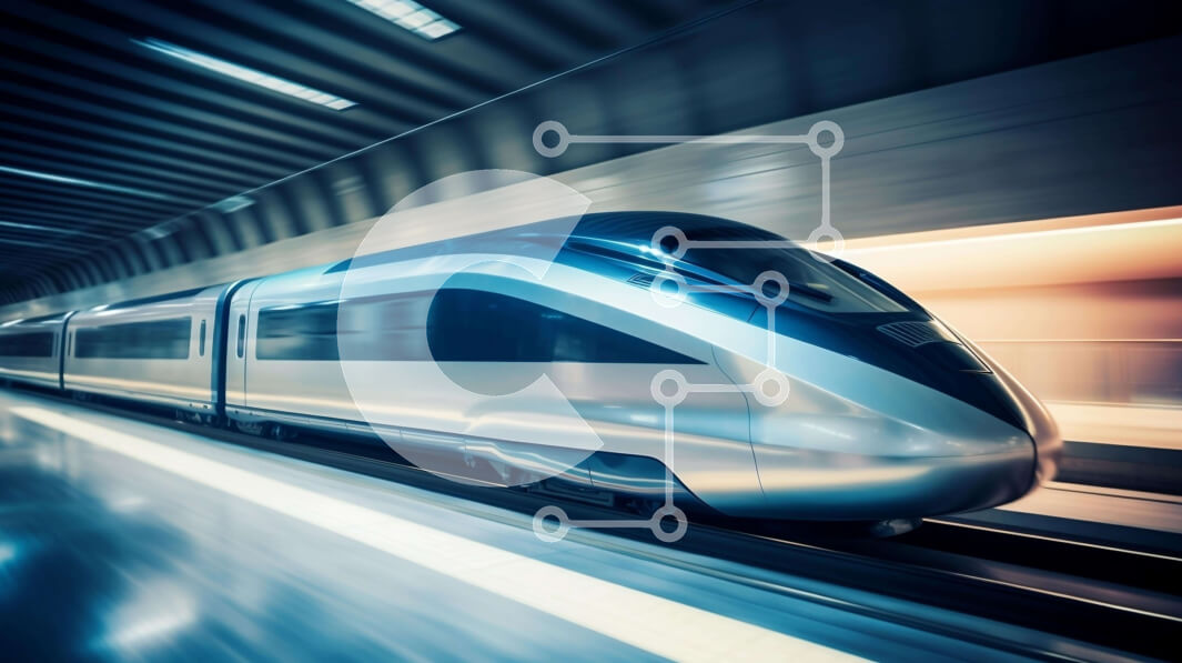 Intra Συλλεκτικό Ξύλινο Παζλ Plywood  4mm - Τρένο υψηλής ταχύτητας στη σήραγγα του μετρό Σε Ξύλινο Κουτί - Διαστάσεις Puzzle: 10x10 cm – 25 κομμάτια