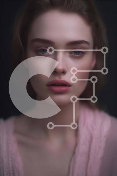 Intra Συλλεκτικό Ξύλινο Παζλ Plywood  4mm - Λεπτή και φυσική ομορφιά - Πορτρέτο μιας νεαρής γυναίκας Σε Ξύλινο Κουτί - Διαστάσεις Puzzle: 10x10 cm – 25 κομμάτια