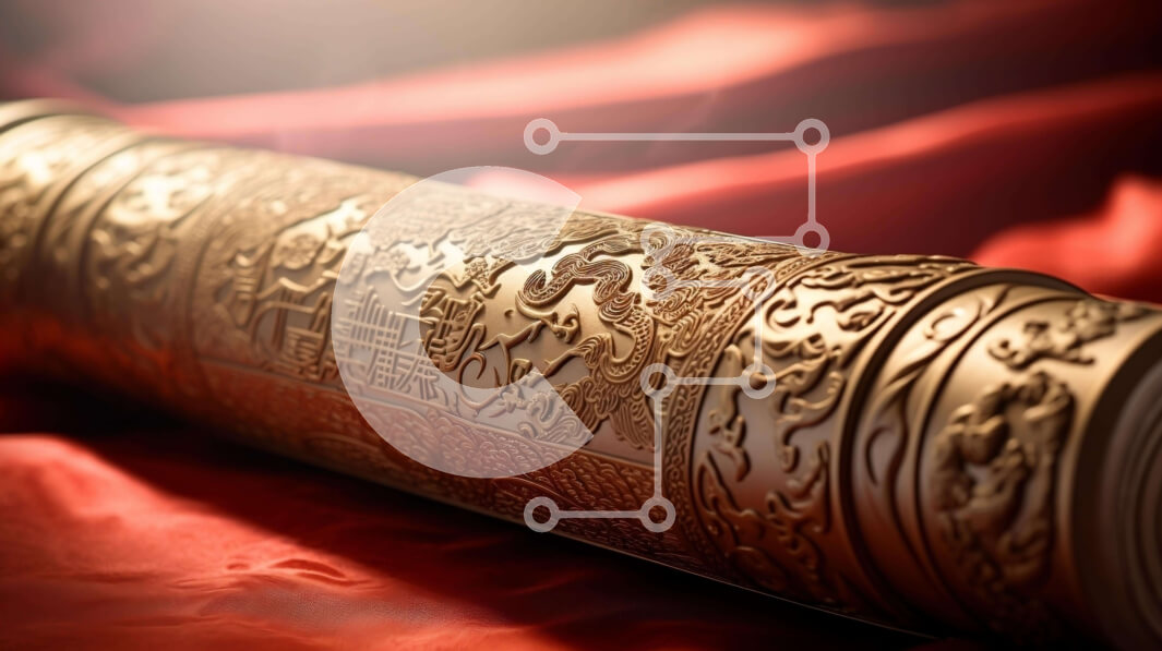 Intra Συλλεκτικό Ξύλινο Παζλ Plywood  4mm - Περίτεχνα σκαλισμένος κύλινδρος σε κόκκινο πανί Σε Ξύλινο Κουτί - Διαστάσεις Puzzle: 10x10 cm – 25 κομμάτια