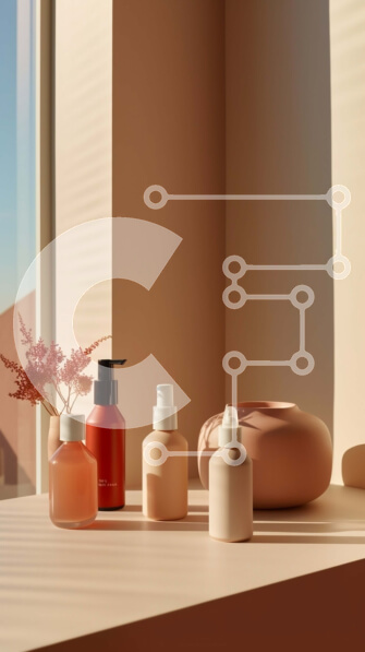 Intra Συλλεκτικό Ξύλινο Παζλ Plywood  4mm - Όμορφη και καλά φωτισμένη εικόνα προϊόντων περιποίησης δέρματος σε περβάζι παραθύρου Σε Ξύλινο Κουτί - Διαστάσεις Puzzle: 10x10 cm – 25 κομμάτια