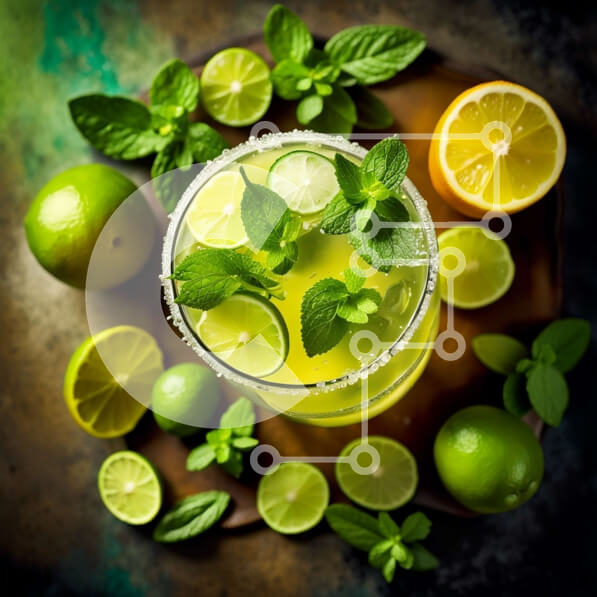 Σετ των 2 Intra Συλλεκτικό Ξύλινο Παζλ Plywood  4mm - Λαχταριστή συνταγή κοκτέιλ Μαργαρίτας Σε Ξύλινο Κουτί - Διαστάσεις: 10x10 cm – 25 κομμάτια