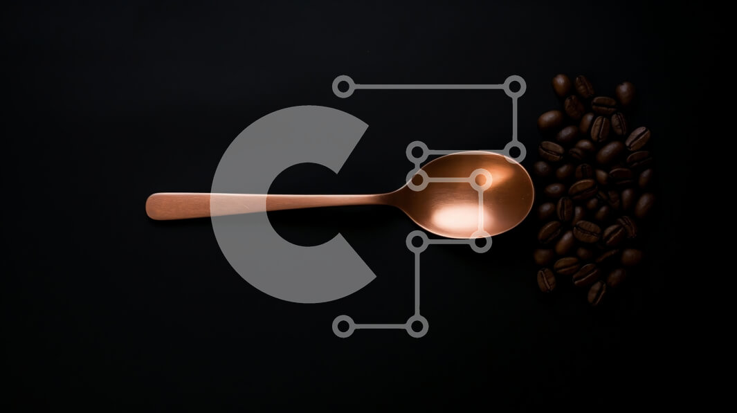 Σετ των 2 Intra Συλλεκτικό Ξύλινο Παζλ Plywood  4mm - Χάλκινο κουτάλι με κόκκους καφέ σε μαύρο φόντο Σε Ξύλινο Κουτί - Διαστάσεις: 10x10 cm – 25 κομμάτια