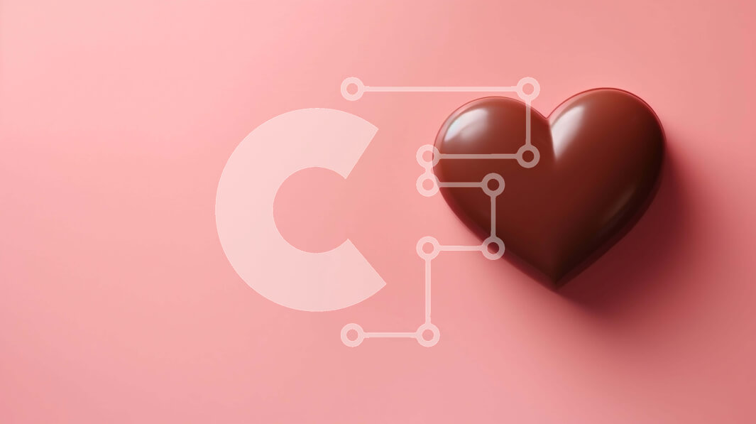 Intra Συλλεκτικό Ξύλινο Παζλ Plywood  4mm - Καρδιά σοκολάτας σε ροζ φόντο - έννοια της ημέρας του Αγίου Βαλεντίνου Σε Ξύλινο Κουτί - Διαστάσεις: 10x10 cm – 25 κομμάτια