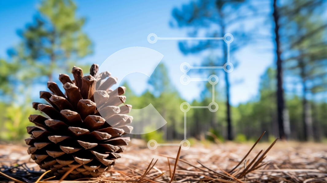 Intra Συλλεκτικό Ξύλινο Παζλ Plywood  4mm - Ενιαίος κουκουνάρι στο δάσος Σε Ξύλινο Κουτί - Διαστάσεις: 10x10 cm – 25 κομμάτια