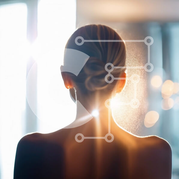 Σετ των 2 Intra Συλλεκτικό Ξύλινο Παζλ Plywood  4mm - Γυναίκα που στέκεται μπροστά από ένα ανοιχτό παράθυρο με μαλλιά λαγουδάκι Σε Ξύλινο Κουτί - Διαστάσεις: 10x10 cm – 25 κομμάτια