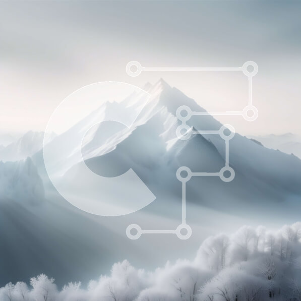 Intra Συλλεκτικό Ξύλινο Παζλ Plywood  4mm - Γραφική εικόνα ενός χιονισμένου ορεινού τοπίου Σε Ξύλινο Κουτί - Διαστάσεις: 10x10 cm – 25 κομμάτια