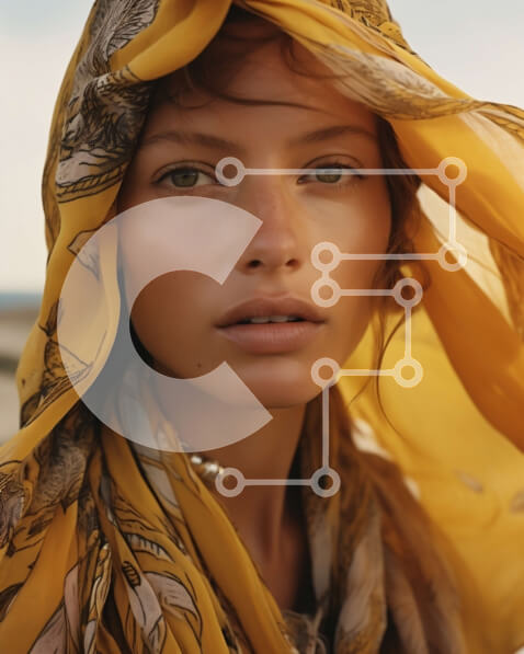 Σετ των 2 Intra Συλλεκτικό Ξύλινο Παζλ Plywood  4mm - Όμορφη εικόνα μιας γυναίκας σε μια παραλία με τον ωκεανό στο φόντο Σε Ξύλινο Κουτί - Διαστάσεις: 10x10 cm – 25 κομμάτια