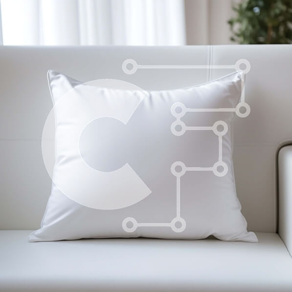 Intra Συλλεκτικό Ξύλινο Παζλ Plywood  4mm - Μοντέρνος Λευκός Καναπές με Ορθογώνιο Μαξιλάρι Σε Ξύλινο Κουτί - Διαστάσεις Puzzle: 10x10 cm – 25 κομμάτια