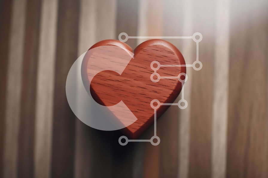 Intra Συλλεκτικό Ξύλινο Παζλ Plywood  4mm - Ξύλινο αντικείμενο σε σχήμα καρδιάς Σε Ξύλινο Κουτί - Διαστάσεις: 10x10 cm – 25 κομμάτια