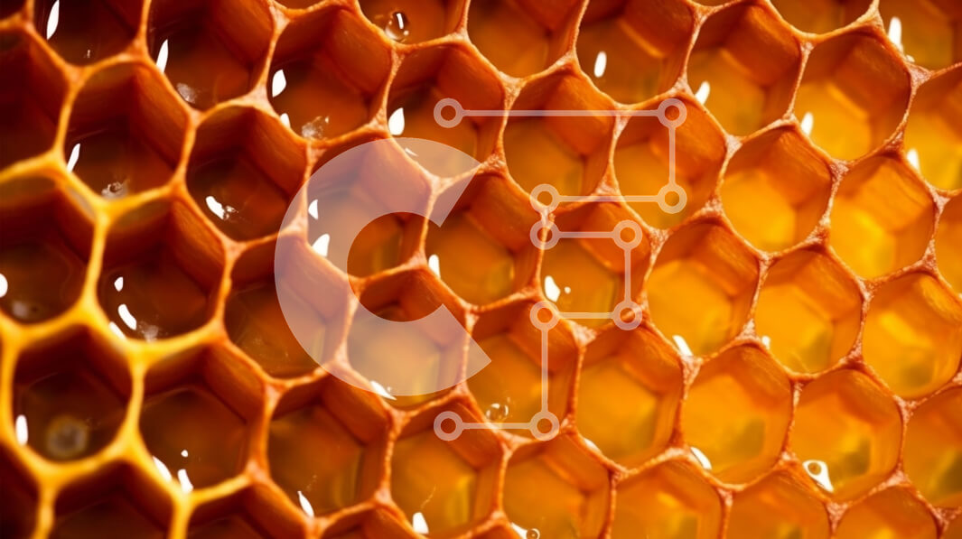 Intra Συλλεκτικό Ξύλινο Παζλ Plywood  4mm - Όμορφη εικόνα μιας κηρήθρας γεμάτη με χρυσό μέλι Σε Ξύλινο Κουτί - Διαστάσεις: 10x10 cm – 25 κομμάτια