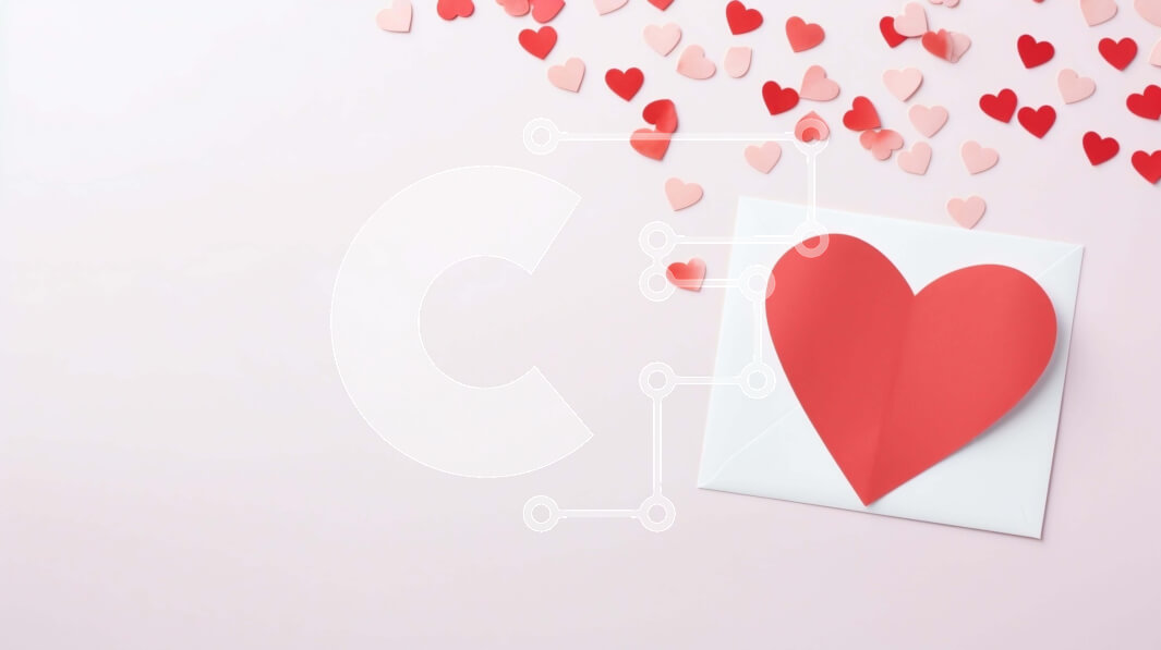 Intra Συλλεκτικό Ξύλινο Παζλ Plywood  4mm - Φάκελος για την Ημέρα του Αγίου Βαλεντίνου με καρδιές και καρδιές που πέφτουν Σε Ξύλινο Κουτί - Διαστάσεις: 10x10 cm – 25 κομμάτια