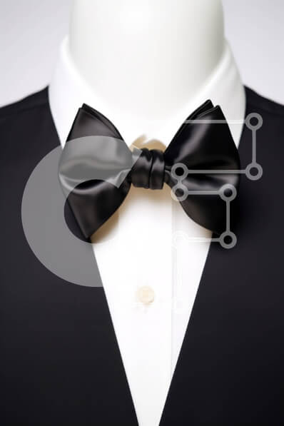 Intra Συλλεκτικό Ξύλινο Παζλ Plywood  4mm - Κομψό μαύρο κοστούμι και μανεκέν παπιγιόν για επίσημες περιστάσεις Σε Ξύλινο Κουτί - Διαστάσεις Puzzle: 10x10 cm – 25 κομμάτια