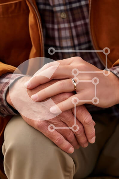 Intra Συλλεκτικό Ξύλινο Παζλ Plywood  4mm - Άνδρας με δαχτυλίδια στους ώμους του ηλικιωμένου Σε Ξύλινο Κουτί - Διαστάσεις Puzzle: 10x10 cm – 25 κομμάτια