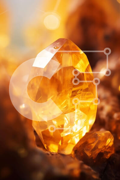 Intra Συλλεκτικό Ξύλινο Παζλ Plywood  4mm - Διαμάντι σε έντονο χρώμα σε βράχους Σε Ξύλινο Κουτί - Διαστάσεις: 10x10 cm – 25 κομμάτια