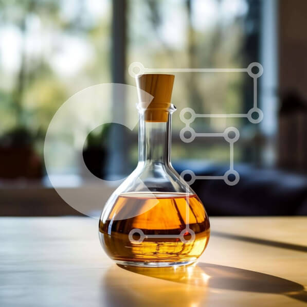 Σετ των 2 Intra Συλλεκτικό Ξύλινο Παζλ Plywood  4mm - Καράφα με Υγρό σε Ξύλινο Τραπέζι με Ανοιχτό Παράθυρο Σε Ξύλινο Κουτί - Διαστάσεις: 10x10 cm – 25 κομμάτια