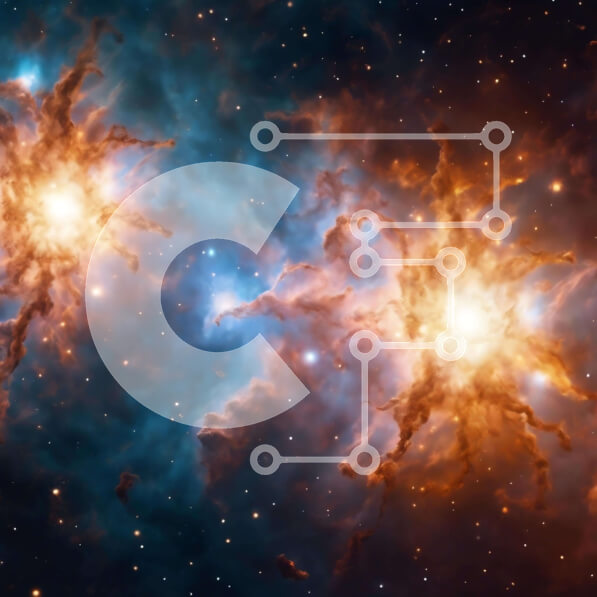 Intra Συλλεκτικό Ξύλινο Παζλ Plywood  4mm - Εικόνα ουράνιων αστεριών από το διαστημικό τηλεσκόπιο Hubble Σε Ξύλινο Κουτί - Διαστάσεις Puzzle: 10x10 cm – 25 κομμάτια